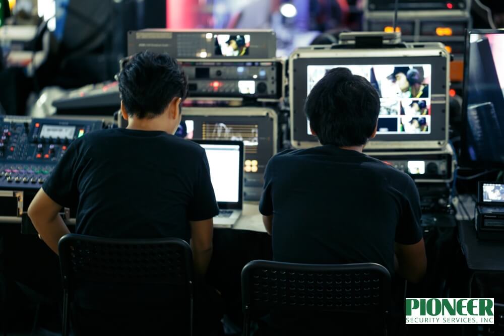 virtual guards monitoring event sites